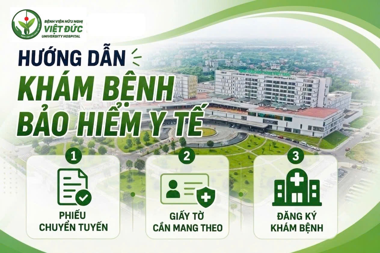 Hướng dẫn khám, chữa bệnh bảo hiểm y tế tại Bệnh viện Hữu nghị Việt Đức cơ sở Ninh Bình